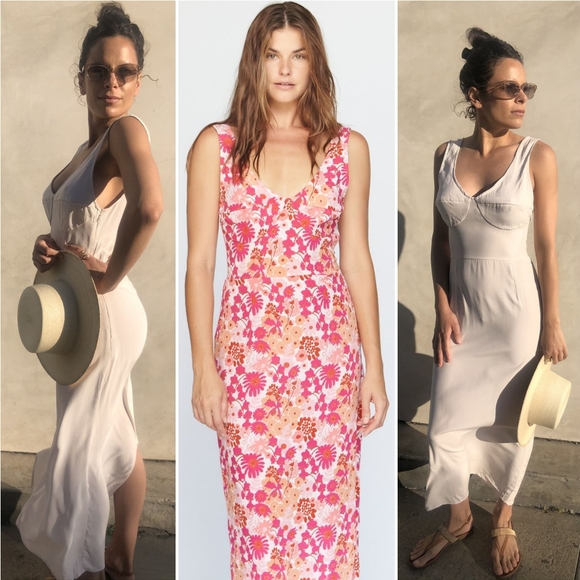 New acacia mid pacific penny dress maxi hibiscus P - Picture 12 of 16